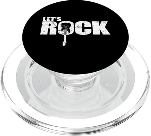 Lass uns Gitarrenmusik rocken PopSockets PopGrip für MagSafe von Rock music style genre punk rock'n roll baroque