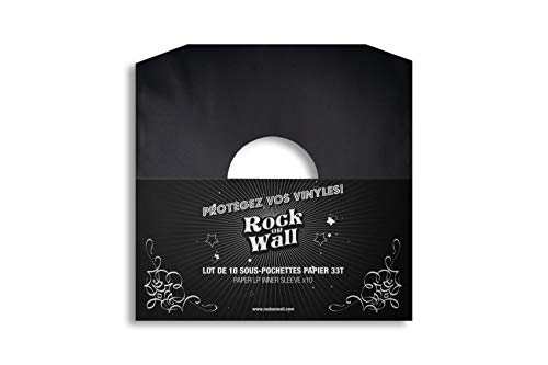 Papiertasche, 33T, schwarz, 10 Stück Papiertasche, 33T, schwarz, 10 Stück von Rock on Wall