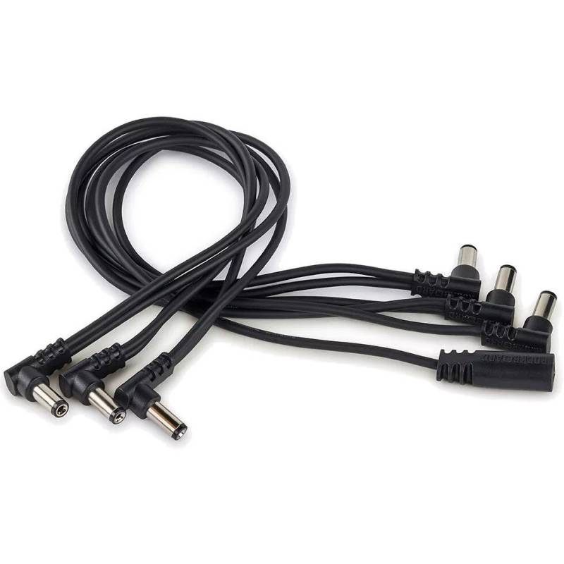 RockBoard Flat Daisy Chain Power Cables 1-6 Angled von RockBoard