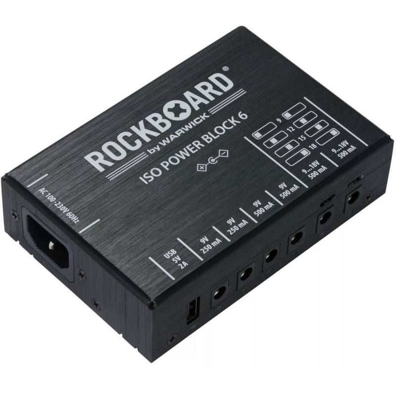 RockBoard ISO Power Block V6 IEC Multi-Pedal Power Supply von RockBoard
