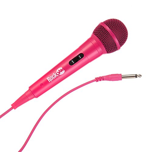 RockJam Karaoke Microphone Wired Unidirectional Dynamic Microphone with Three Metre Cord - Pink von RockJam