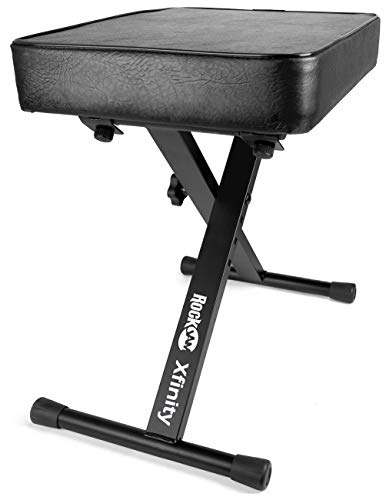 RockJam Premium Adjustable Padded Keyboard Bench or Digital Piano Stool, Regulär von RockJam