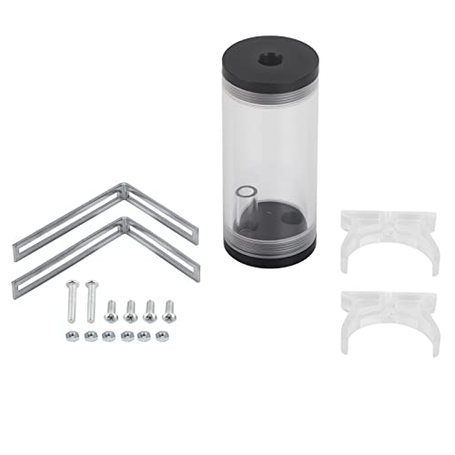 RockVOQRN PC Computer Wasserkühlung Kühler Flüssigkeitszylinder Reservoir Acryl Tank Kit Transparent für Computer Enthusiasten von RockVOQRN