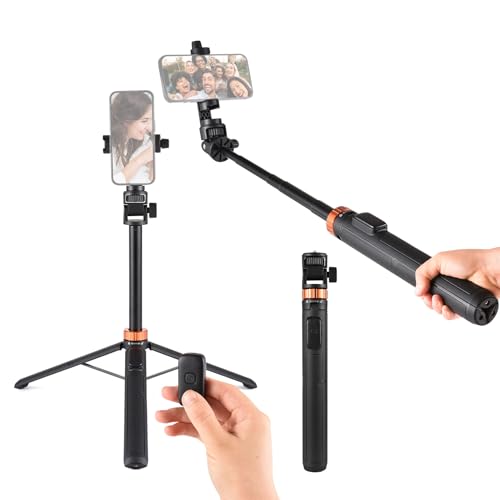 Rockvoqrn M080 Selfie-Stick, 177,8 cm (70 Zoll), Stativ, Fotografie, kabellos, Reterco, Vlog Video mit Live-Übertragung von RockVOQRN