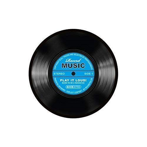 Mauspad / Mousepad Schallplatte - Record Music Blau / 20 cm Durchmesser / 101197 von Rockbites