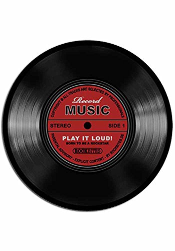 Mousepad - Record Music-rot von Rockbites