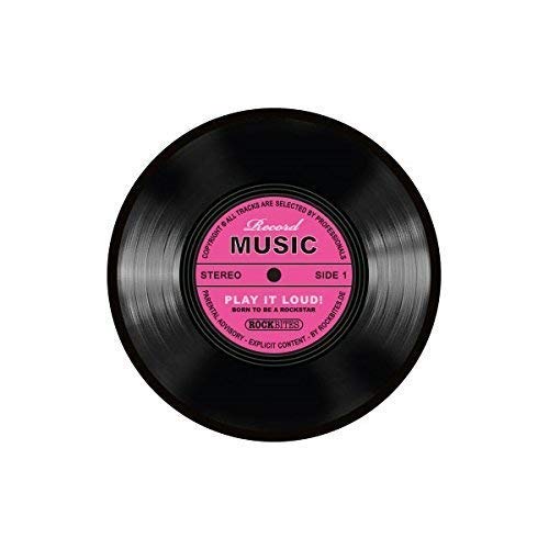 Rockbites 10ES101200ES10 Schallplatte Mauspad - Record Music pink / 20 cm Durchmesser / 101200 von Rockbites