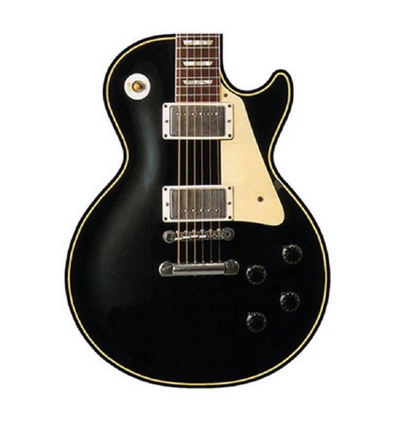 Rockbites Mauspad Rockbites - Motivwahl Mousepad Art: Guitar LP-Schwarz von Rockbites