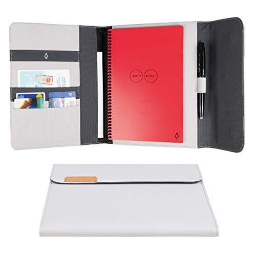 Rocketbook Capsule 2.0 Schreibmappe für Core, Panda und Fusion Digitales Notizbuch - Executive, Grau - Wiederverwendbarer Notizblock Konferenzmappe - Organizer Mappe mit Magnetverschluss Rocketbook Capsule 2.0 Schreibmappe für Core, Panda und Fusion Digitales Notizbuch - Executive, Grau - Wiederverwendbarer Notizblock Konferenzmappe - Organizer Mappe mit Magnetverschluss von Rocketbook