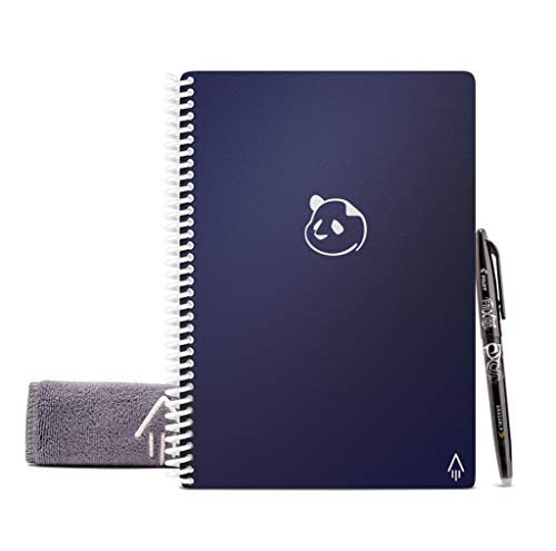 Rocketbook Panda Planer – Wiederverwendbarer Täglicher, Wöchentlicher, Monatlicher Planer mit 1 Pilot Frixion Stift und 1 Mikrofasertuch Enthalten – Blau Einband A4 Rocketbook Panda Planer – Wiederverwendbarer Täglicher, Wöchentlicher, Monatlicher Planer mit 1 Pilot Frixion Stift und 1 Mikrofasertuch Enthalten – Blau Einband A4 von Rocketbook