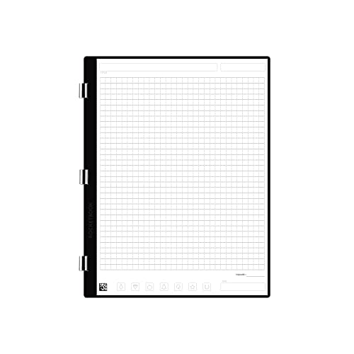 Rocketbook Pro Graph Page Pack | Scannbares Pro Graph Paper – Schreiben, Scannen, Löschen, Wiederverwenden | 20 Graphic Paper Sheets | Briefgröße: 21,6 x 27,9 cm von Rocketbook