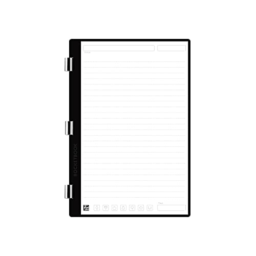 Rocketbook Pro liniertes Seitenpaket Scannable Pro Notebook Papier Schreiben, Scannen, Löschen, Wiederverwenden, 20 linierte Blätter, Größe: 17,1 x 10,73 cm, AXSF2-E-K, Weiß Rocketbook Pro liniertes Seitenpaket Scannable Pro Notebook Papier Schreiben, Scannen, Löschen, Wiederverwenden, 20 linierte Blätter, Größe: 17,1 x 10,73 cm, AXSF2-E-K, Weiß von Rocketbook