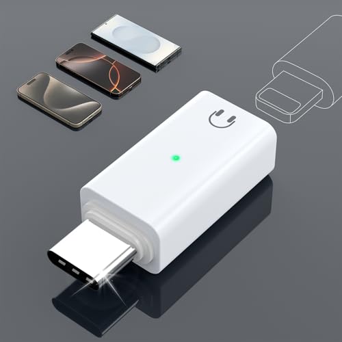 Lighting auf USB C Audio Adapter USB C auf Light-ning Kopfhörer Adapter Typ C Aux Adapter für iPhone 16 15 Pro Max Plus, iPad Air/Pro, MacBook, Galaxy S25 S24, Nicht zum Lade/Datenübertragung, Weiß Lighting auf USB C Audio Adapter USB C auf Light-ning Kopfhörer Adapter Typ C Aux Adapter für iPhone 16 15 Pro Max Plus, iPad Air/Pro, MacBook, Galaxy S25 S24, Nicht zum Lade/Datenübertragung, Weiß von Rocketek