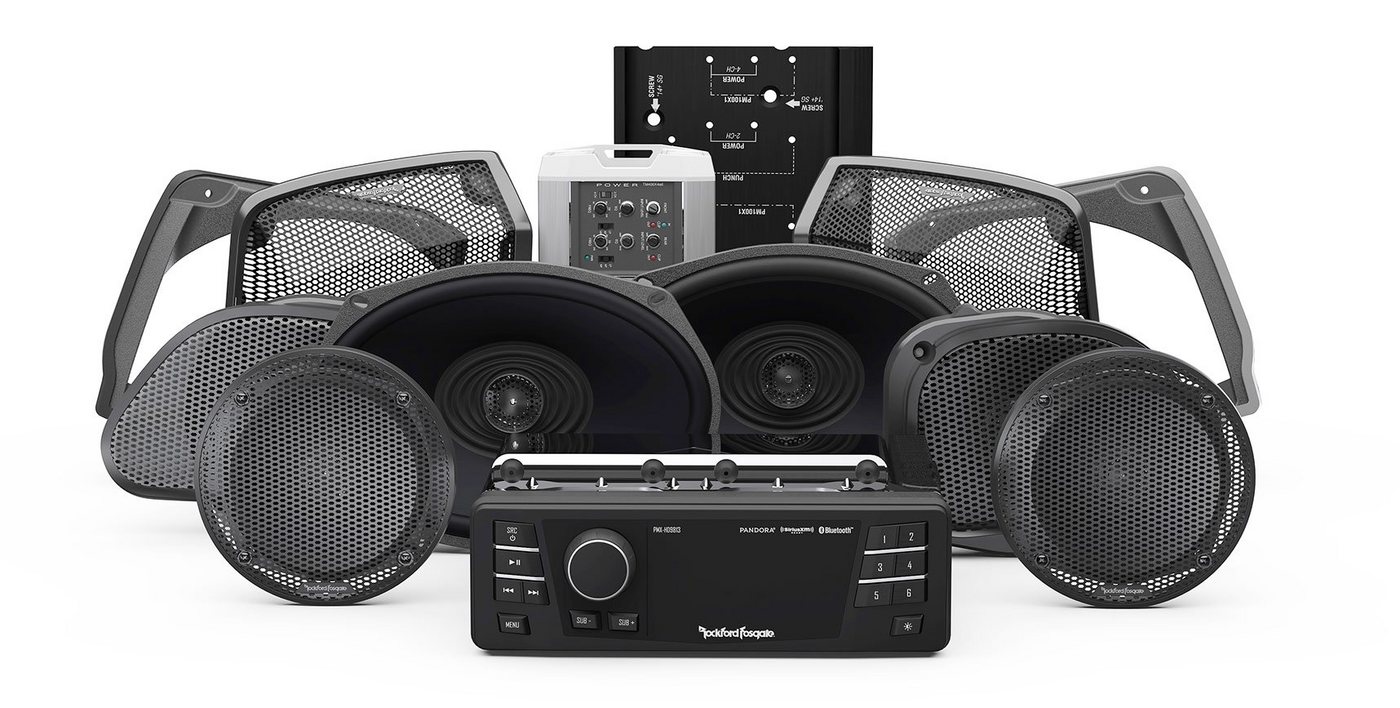 Rockford Fosgate Audio Komplett Set für Harley Davidson® Auto-Lautsprecher von Rockford Fosgate