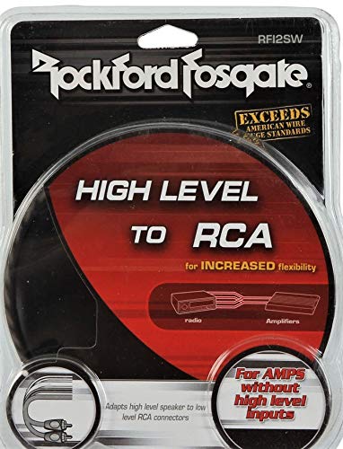 Rockford Fosgate RFI2SW adaptiert High-Level-Lautsprecher auf Low-Level-Cinch-Adapter von Rockford Fosgate
