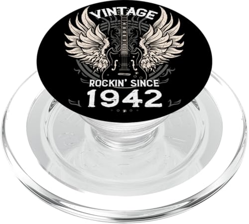 Vintage Rockin' Since 1942 – 83 Years of Pure Sound & Soul PopSockets PopGrip für MagSafe Vintage Rockin' Since 1942 – 83 Years of Pure Sound & Soul PopSockets PopGrip für MagSafe von Rockin' Vintage Birthday Vibes for Musicians