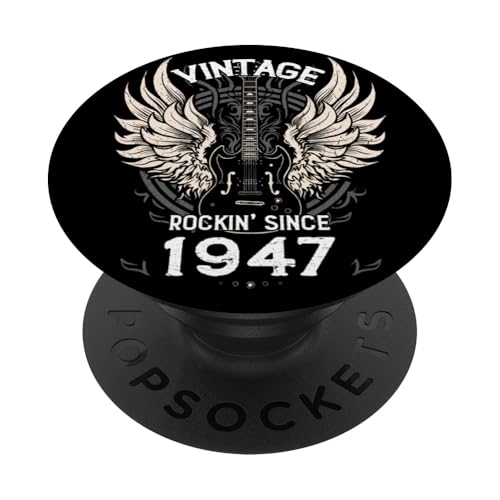 Vintage Rockin' Since 1947, 78 Years of Classic Retro Rhythm PopSockets Klebender PopGrip Vintage Rockin' Since 1947, 78 Years of Classic Retro Rhythm PopSockets Klebender PopGrip von Rockin' Vintage Birthday Vibes for Musicians