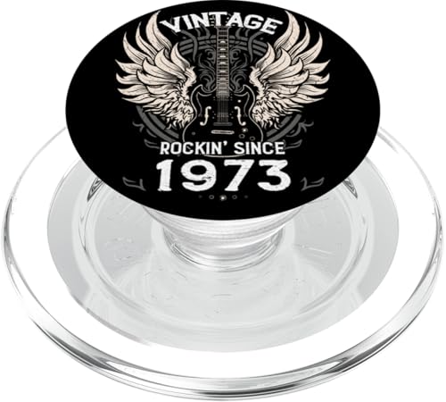 Vintage Rockin' Since 1973 – 52 Years of Timeless Sound PopSockets PopGrip für MagSafe Vintage Rockin' Since 1973 – 52 Years of Timeless Sound PopSockets PopGrip für MagSafe von Rockin' Vintage Birthday Vibes for Musicians