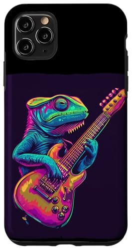 Bunte Vibes von einem musikalischen Reptil für Chamäleons Hülle für iPhone 11 Pro Max Bunte Vibes von einem musikalischen Reptil für Chamäleons Hülle für iPhone 11 Pro Max von Rocking Chameleon