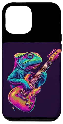 Bunte Vibes von einem musikalischen Reptil für Chamäleons Hülle für iPhone 12 Pro Max Bunte Vibes von einem musikalischen Reptil für Chamäleons Hülle für iPhone 12 Pro Max von Rocking Chameleon