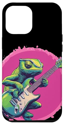 Buntes Chamäleon mit Rockgitarre Kostüm Hülle für iPhone 12 Pro Max Buntes Chamäleon mit Rockgitarre Kostüm Hülle für iPhone 12 Pro Max von Rocking Chameleon