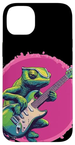 Buntes Chamäleon mit Rockgitarre Kostüm Hülle für iPhone 14 Plus Buntes Chamäleon mit Rockgitarre Kostüm Hülle für iPhone 14 Plus von Rocking Chameleon