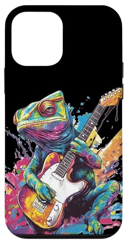 Buntes Reptil mit Gitarre für Chamäleon- und Eidechsenliebhaber Hülle für iPhone 12 mini Buntes Reptil mit Gitarre für Chamäleon- und Eidechsenliebhaber Hülle für iPhone 12 mini von Rocking Chameleon