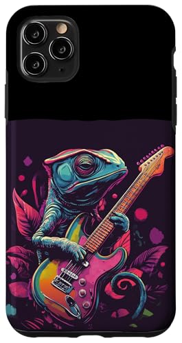 Chamäleon im Konzert mit elektrischen Vibes Hülle für iPhone 11 Pro Max Chamäleon im Konzert mit elektrischen Vibes Hülle für iPhone 11 Pro Max von Rocking Chameleon