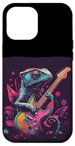 Chamäleon im Konzert mit elektrischen Vibes Hülle für iPhone 12 Pro Max von Rocking Chameleon