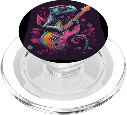 Chamäleon im Konzert mit elektrischen Vibes PopSockets PopGrip für MagSafe Chamäleon im Konzert mit elektrischen Vibes PopSockets PopGrip für MagSafe von Rocking Chameleon