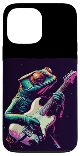 Lustiges Gitarren-Chamäleon-Kostüm für Schaukel-Eidechsenliebhaber Hülle für iPhone 13 Pro Max Lustiges Gitarren-Chamäleon-Kostüm für Schaukel-Eidechsenliebhaber Hülle für iPhone 13 Pro Max von Rocking Chameleon