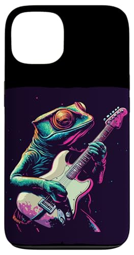 Lustiges Gitarren-Chamäleon-Kostüm für Schaukel-Eidechsenliebhaber Hülle für iPhone 13 Lustiges Gitarren-Chamäleon-Kostüm für Schaukel-Eidechsenliebhaber Hülle für iPhone 13 von Rocking Chameleon