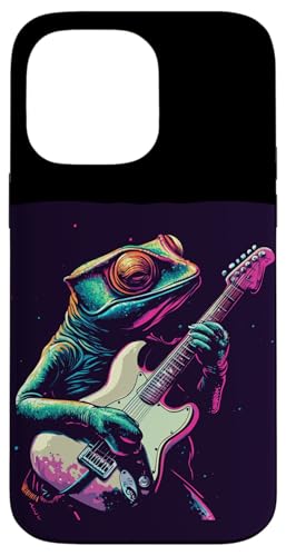 Lustiges Gitarren-Chamäleon-Kostüm für Schaukel-Eidechsenliebhaber Hülle für iPhone 14 Pro Max Lustiges Gitarren-Chamäleon-Kostüm für Schaukel-Eidechsenliebhaber Hülle für iPhone 14 Pro Max von Rocking Chameleon