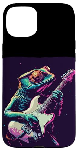 Lustiges Gitarren-Chamäleon-Kostüm für Schaukel-Eidechsenliebhaber Hülle für iPhone 15 Plus Lustiges Gitarren-Chamäleon-Kostüm für Schaukel-Eidechsenliebhaber Hülle für iPhone 15 Plus von Rocking Chameleon