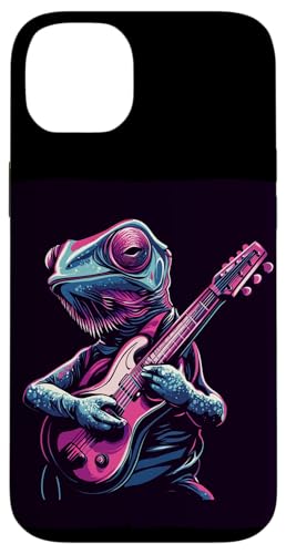 Lustiges Reptil mit E-Gitarre Kostüm für Mann und Frau Hülle für iPhone 14 Plus Lustiges Reptil mit E-Gitarre Kostüm für Mann und Frau Hülle für iPhone 14 Plus von Rocking Chameleon