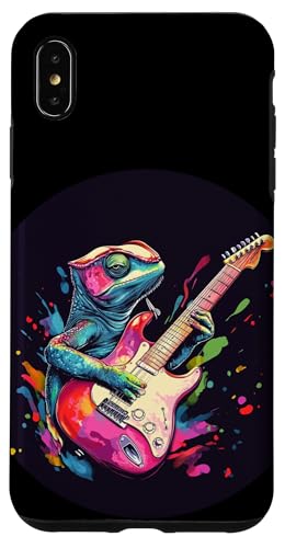 Mehrfarbiges Eidechsen-Kostüm für Chamäleon- und Reptilienliebhaber Hülle für iPhone XS Max von Rocking Chameleon