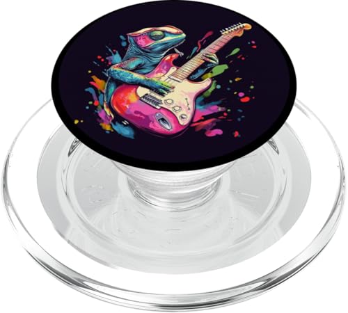 Mehrfarbiges Eidechsen-Kostüm für Chamäleon- und Reptilienliebhaber PopSockets PopGrip für MagSafe Mehrfarbiges Eidechsen-Kostüm für Chamäleon- und Reptilienliebhaber PopSockets PopGrip für MagSafe von Rocking Chameleon