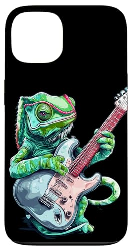 Rocking E-Gitarre Kostüm mit Chamäleon Reptil Hülle für iPhone 13 Rocking E-Gitarre Kostüm mit Chamäleon Reptil Hülle für iPhone 13 von Rocking Chameleon