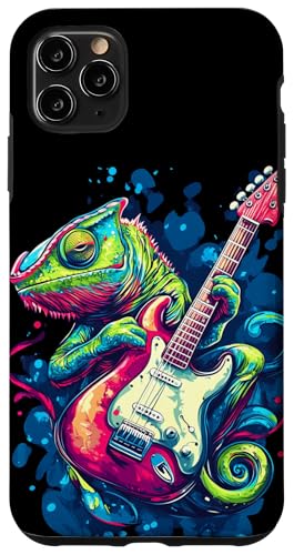 Schöne Chamäleon-Farben und tolles Gitarren-Outfit Hülle für iPhone 11 Pro Max Schöne Chamäleon-Farben und tolles Gitarren-Outfit Hülle für iPhone 11 Pro Max von Rocking Chameleon