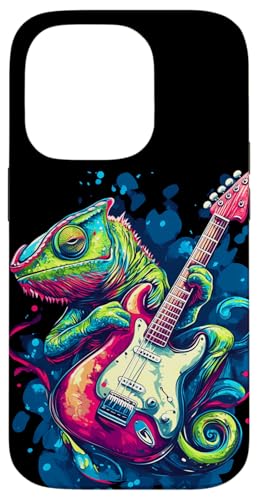 Schöne Chamäleon-Farben und tolles Gitarren-Outfit Hülle für iPhone 14 Pro Schöne Chamäleon-Farben und tolles Gitarren-Outfit Hülle für iPhone 14 Pro von Rocking Chameleon