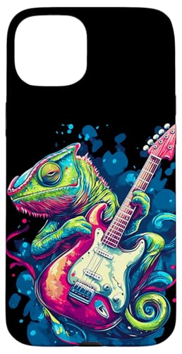 Schöne Chamäleon-Farben und tolles Gitarren-Outfit Hülle für iPhone 15 Plus Schöne Chamäleon-Farben und tolles Gitarren-Outfit Hülle für iPhone 15 Plus von Rocking Chameleon