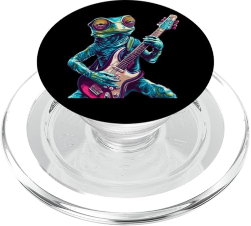 Tolles Chamäleon-Kostüm mit Rockgitarre PopSockets PopGrip für MagSafe Tolles Chamäleon-Kostüm mit Rockgitarre PopSockets PopGrip für MagSafe von Rocking Chameleon