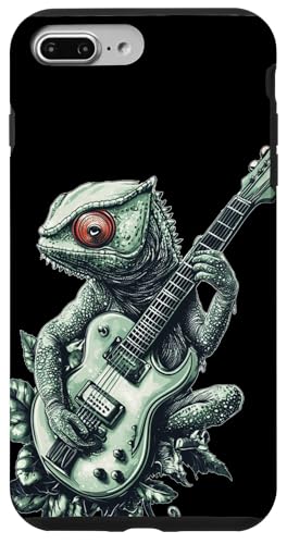 Weißes Chamäleon mit E-Gitarre Kostüm Hülle für iPhone 7 Plus/8 Plus Weißes Chamäleon mit E-Gitarre Kostüm Hülle für iPhone 7 Plus/8 Plus von Rocking Chameleon