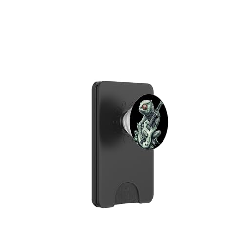 Weißes Chamäleon mit E-Gitarre Kostüm PopSockets PopWallet für MagSafe Weißes Chamäleon mit E-Gitarre Kostüm PopSockets PopWallet für MagSafe von Rocking Chameleon