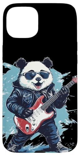Gitarren-Panda-Kostüm für rockige Pandas-Liebhaber Hülle für iPhone 15 Plus Gitarren-Panda-Kostüm für rockige Pandas-Liebhaber Hülle für iPhone 15 Plus von Rocking Panda
