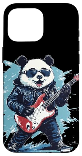 Gitarren-Panda-Kostüm für rockige Pandas-Liebhaber Hülle für iPhone 16 Pro Max Gitarren-Panda-Kostüm für rockige Pandas-Liebhaber Hülle für iPhone 16 Pro Max von Rocking Panda