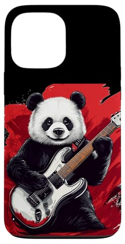 Gitarrensolos und Kichern in diesem Panda-Kostüm enthalten Hülle für iPhone 13 Pro Max von Rocking Panda