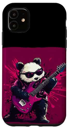 Lustige Gitarre bewegt sich von einem Panda Pro Hülle für iPhone 11 Lustige Gitarre bewegt sich von einem Panda Pro Hülle für iPhone 11 von Rocking Panda