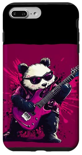 Lustige Gitarre bewegt sich von einem Panda Pro Hülle für iPhone 7 Plus/8 Plus von Rocking Panda