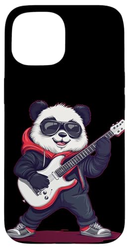 Lustige Riffs vom coolsten Bär für Panda-Liebhaber Hülle für iPhone 15 von Rocking Panda